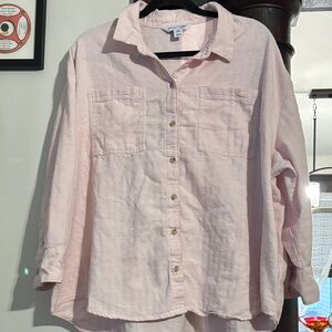 Old Navy Soft Pink Boyfriend Shirt